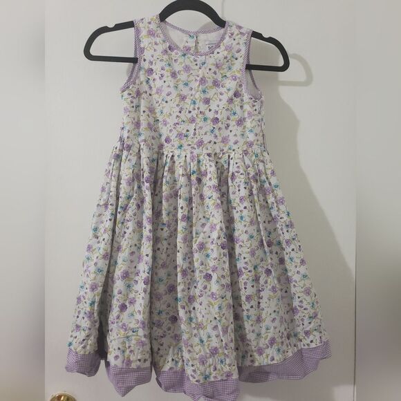 Girls Polly & Friends Floral Dress Sz 7 - Picture 1 of 4